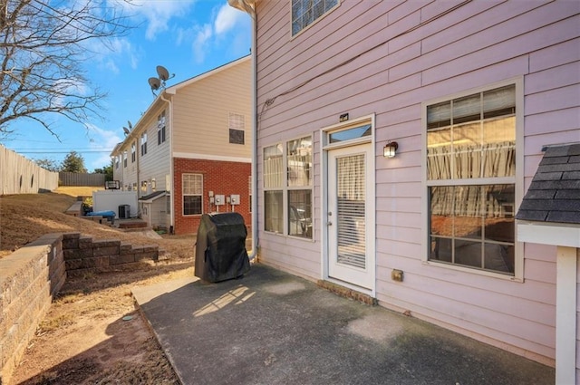 exterior space with a patio area