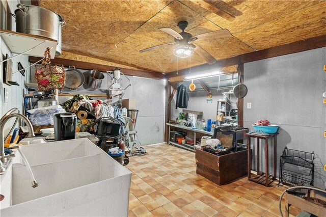 942 Hardwick Cir, Dalton, GA 30720 - interior space with ceiling fan