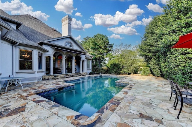 8455 Abingdon Ln, Duluth, GA 30097 - outdoor pool featuring a patio area