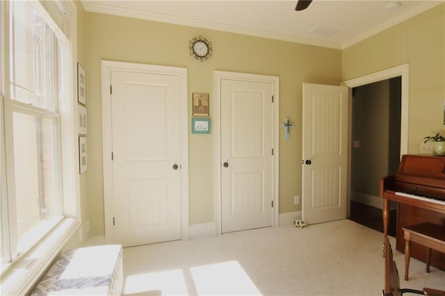 1520 Camden Cove Dr, Cumming, GA 30040 - living area featuring carpet flooring and ornamental molding