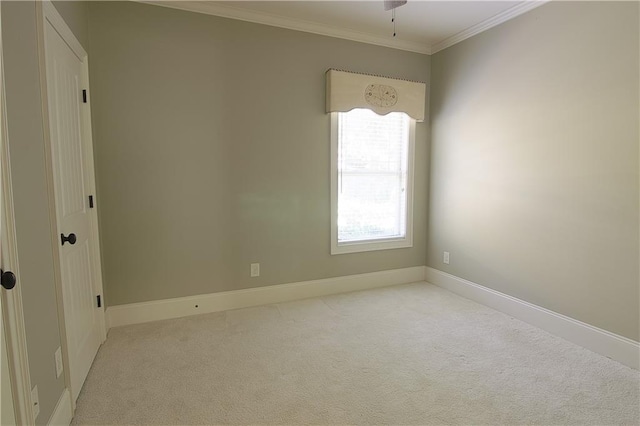 1520 Camden Cove Dr, Cumming, GA 30040 - carpeted empty room with ornamental molding, baseboards, and ceiling fan