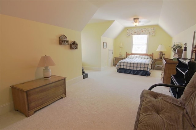 1520 Camden Cove Dr, Cumming, GA 30040 - bedroom featuring vaulted ceiling, carpet, and baseboards