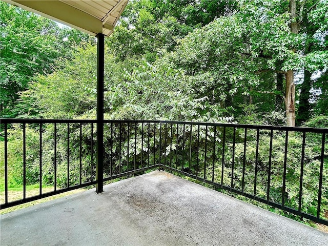 balcony with a patio