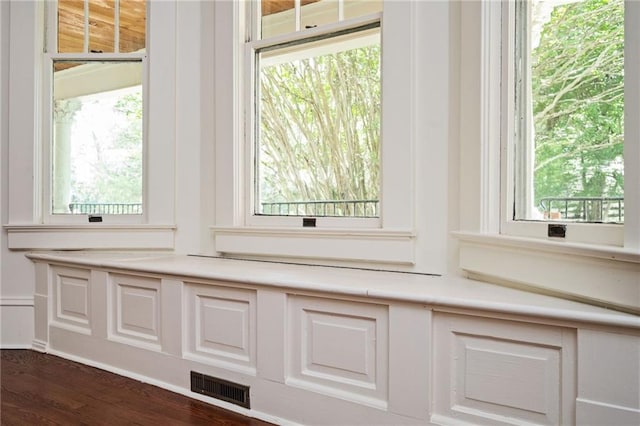 interior details featuring wood-type flooring