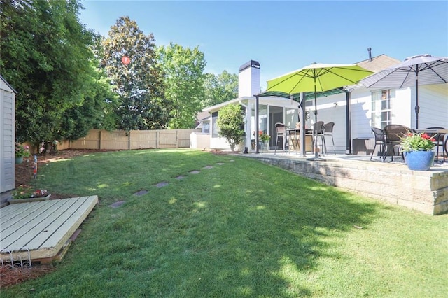 1610 Trellis Xing, Alpharetta, GA 30004 - view of yard with a patio and a deck