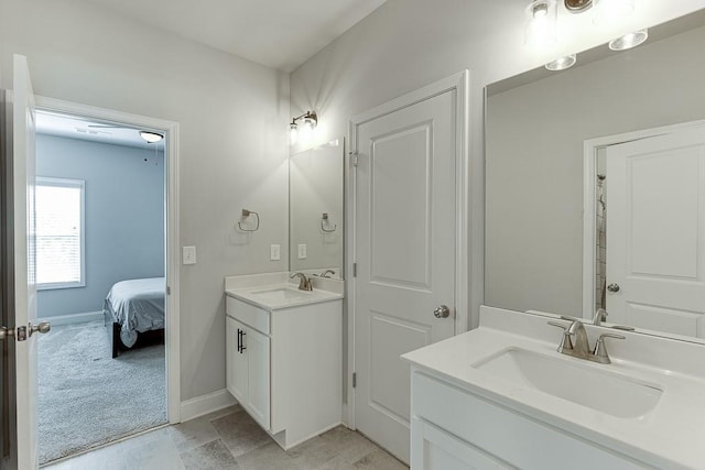 bathroom with vanity