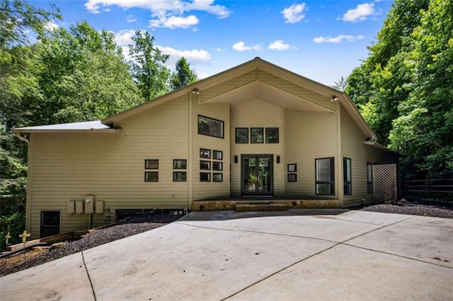 10323 Grassy Mountain Rd, Ellijay, GA 30540 - back of property featuring french doors