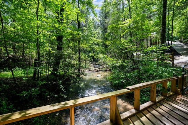 10323 Grassy Mountain Rd, Ellijay, GA 30540 - deck featuring a wooded view