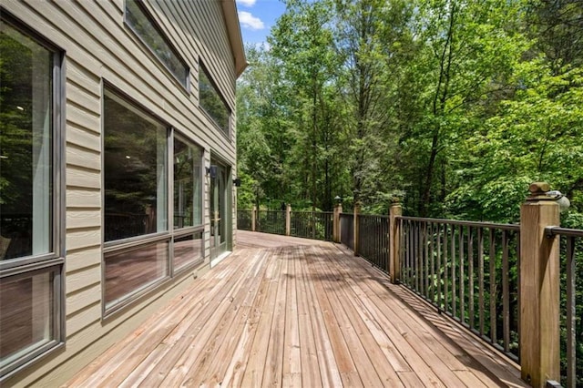 10323 Grassy Mountain Rd, Ellijay, GA 30540 - view of wooden terrace