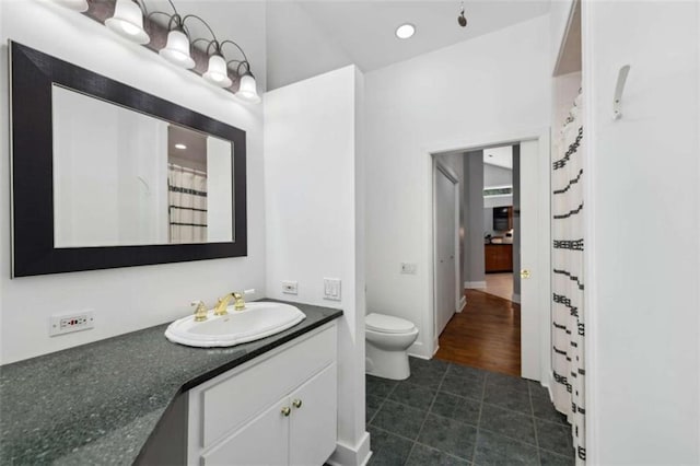 10323 Grassy Mountain Rd, Ellijay, GA 30540 - full bath with vanity and tile patterned flooring