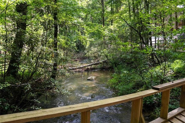 10323 Grassy Mountain Rd, Ellijay, GA 30540 - dock featuring a forest view