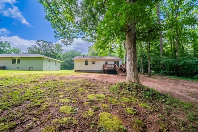 10150 Puckett St, Covington, GA 30014 - view of yard with a deck