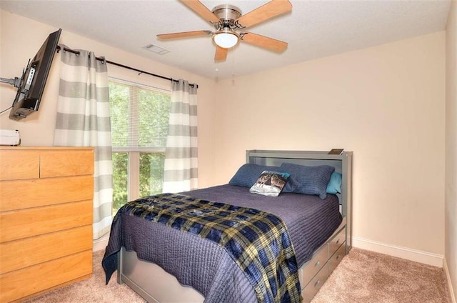 340 Thoroughbred Trl, Monroe, GA 30655 - bedroom with carpet flooring, baseboards, and ceiling fan