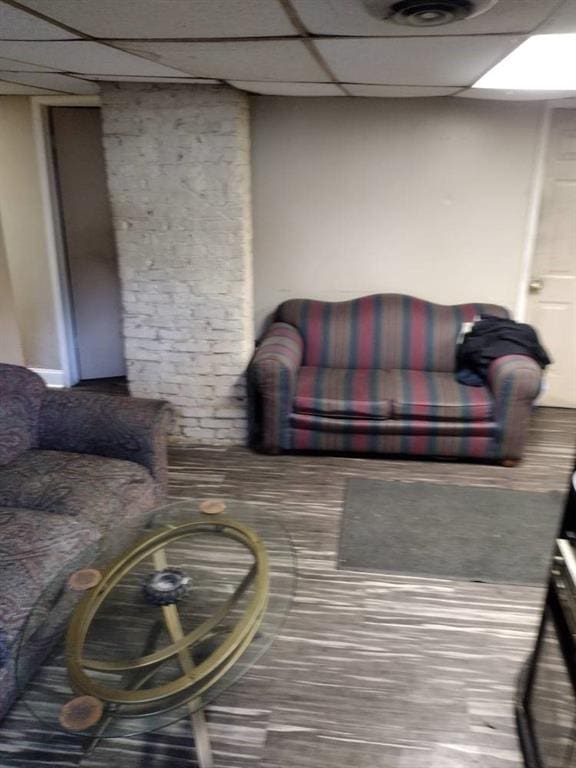 1005 Ashby Ter, Atlanta, GA 30314 - living room with a drop ceiling