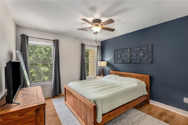 1341 Sheffield Glen Way NE, Atlanta, GA 30329 - bedroom featuring wood finished floors, baseboards, and ceiling fan