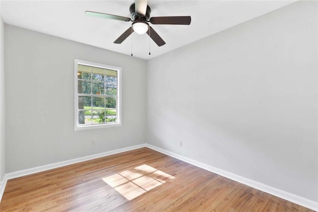 6671 Gano Dr, Riverdale, GA 30274 - spare room featuring light wood-style flooring and ceiling fan
