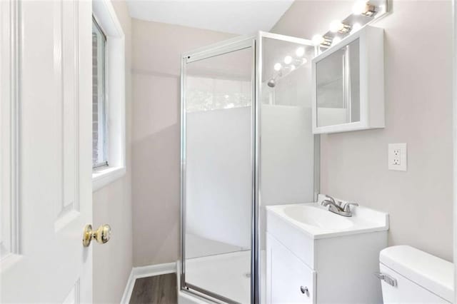 6671 Gano Dr, Riverdale, GA 30274 - bathroom with vanity and a shower stall