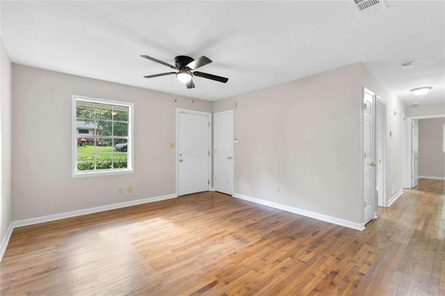 6671 Gano Dr, Riverdale, GA 30274 - spare room with light wood-style floors and ceiling fan