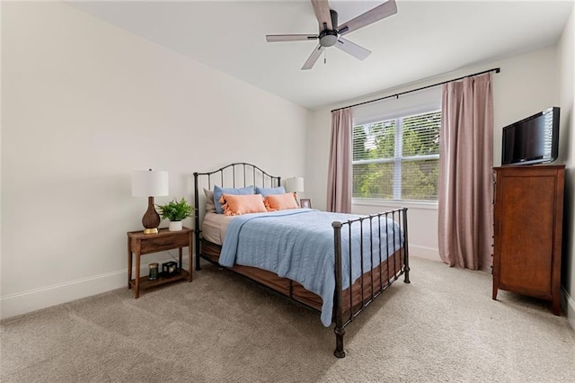 2680 Augeron Ct, Alpharetta, GA 30004 - bedroom featuring light carpet, baseboards, and ceiling fan