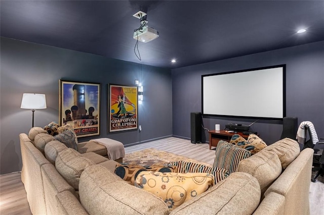 2680 Augeron Ct, Alpharetta, GA 30004 - cinema room with wood finished floors and recessed lighting