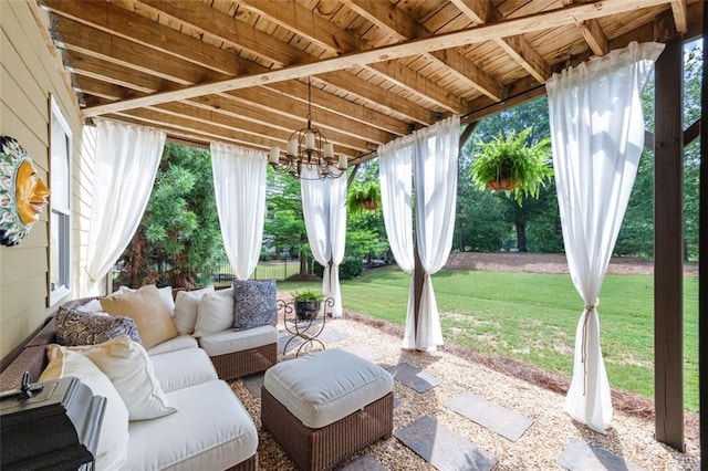 2680 Augeron Ct, Alpharetta, GA 30004 - view of patio / terrace featuring an outdoor hangout area