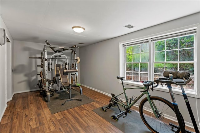 650 Crestview Ter, Gainesville, GA 30501 - exercise room with wood finished floors