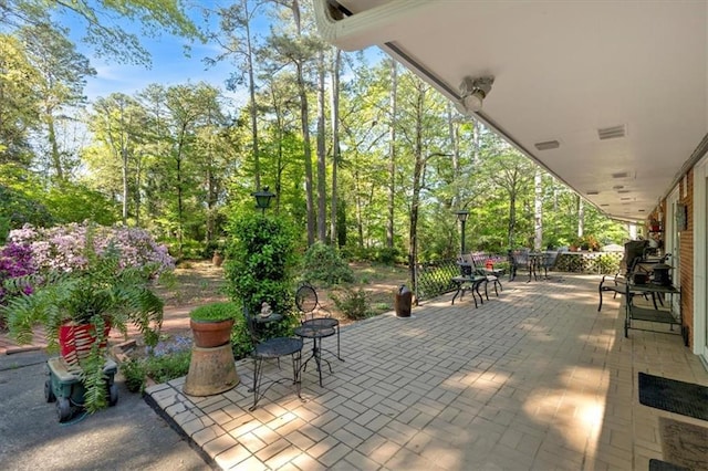 view of patio / terrace with outdoor dining space