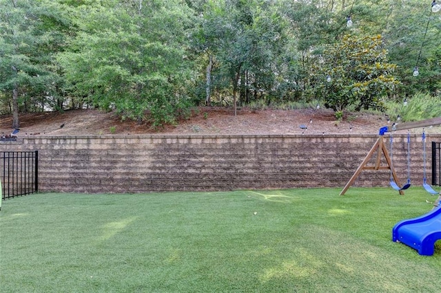 4335 Bellview Ln, Duluth, GA 30097 - fenced backyard with a playground