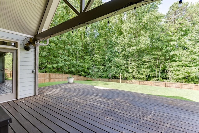6206 Little Cove Dr, Flowery Branch, GA 30542 - deck with a fenced backyard