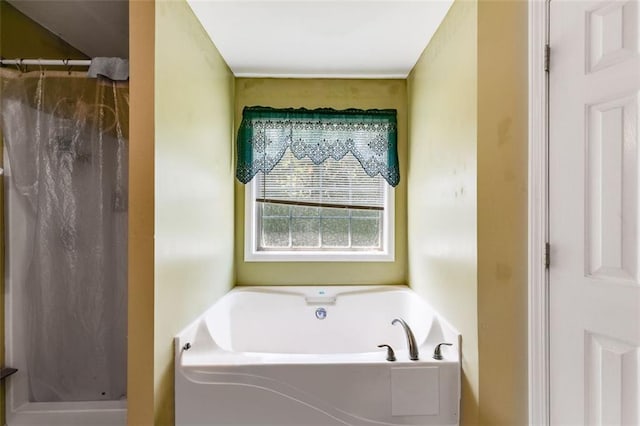 80 Jacob Trl, Rockmart, GA 30153 - full bath with a bath and curtained shower