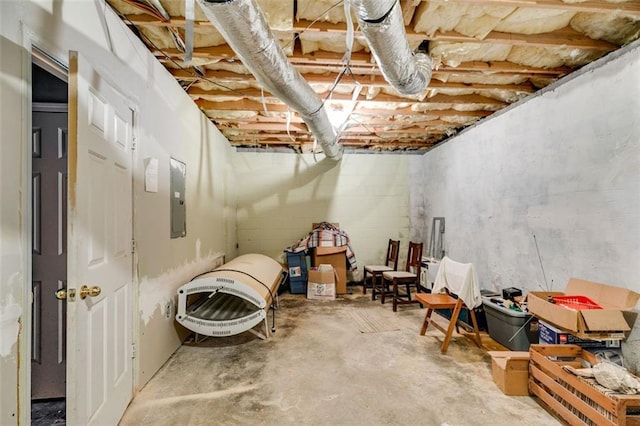 80 Jacob Trl, Rockmart, GA 30153 - unfinished basement featuring electric panel