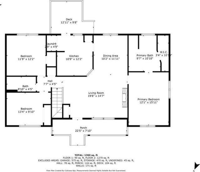 80 Jacob Trl, Rockmart, GA 30153 - view of floor plan / room layout