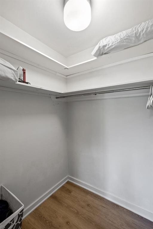 bedroom featuring wood finished floors