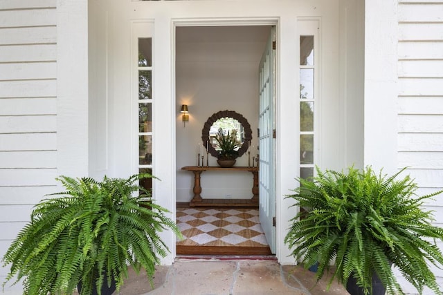 view of exterior entry