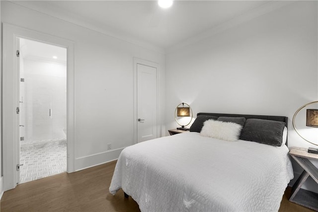 306 Pinecrest Rd NE, Atlanta, GA 30342 - bedroom with wood finished floors and connected bathroom
