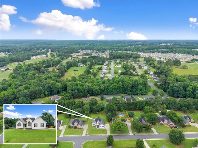 3625 Wapakonata Trl, Bethlehem, GA 30620 - aerial perspective of suburban area with property boundaries highlighted