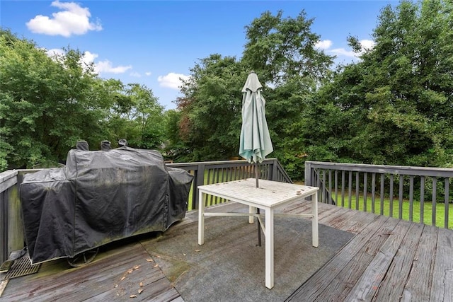 3625 Wapakonata Trl, Bethlehem, GA 30620 - wooden deck featuring outdoor dining space