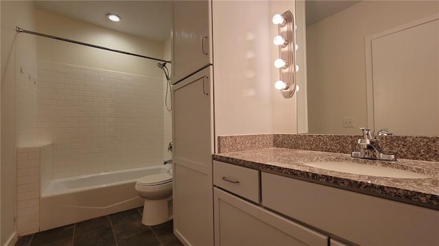 620 Glen Iris Dr NE Unit 321, Atlanta, GA 30308 - bathroom featuring vanity, shower / bath combination, and tile patterned flooring