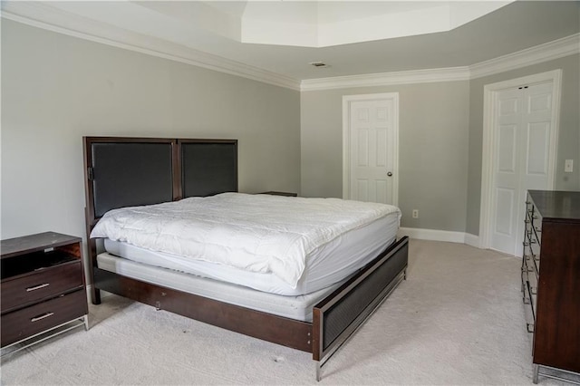 4569 Campenille Trce, Suwanee, GA 30024 - bedroom with light carpet and crown molding