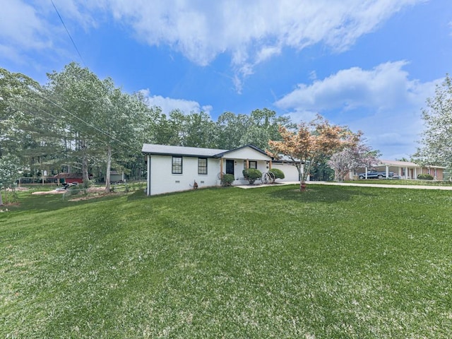 464 Mason Dr, Canton, GA 30115 - ranch-style house featuring a front lawn and a garage