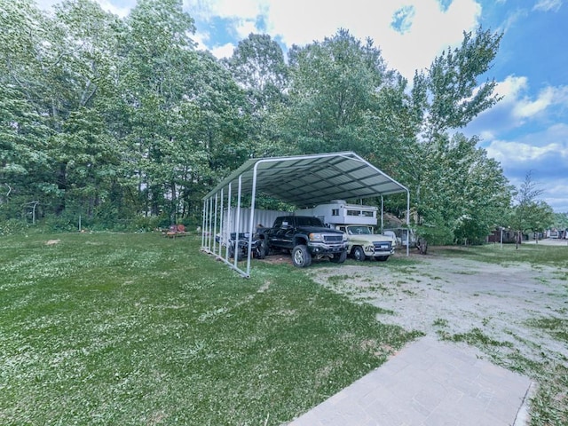 464 Mason Dr, Canton, GA 30115 - view of parking / parking lot featuring a carport and driveway