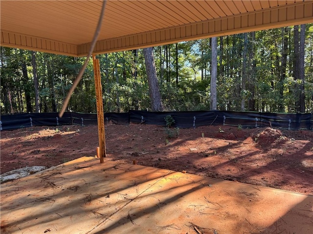 view of yard featuring a patio