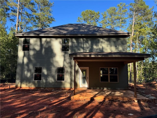 back of house featuring a patio area