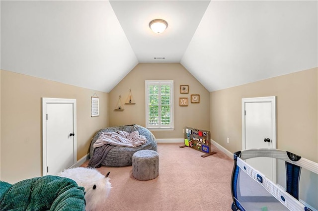 2317 Whiting Bay Cts NW, Kennesaw, GA 30152 - recreation room with carpet floors and vaulted ceiling