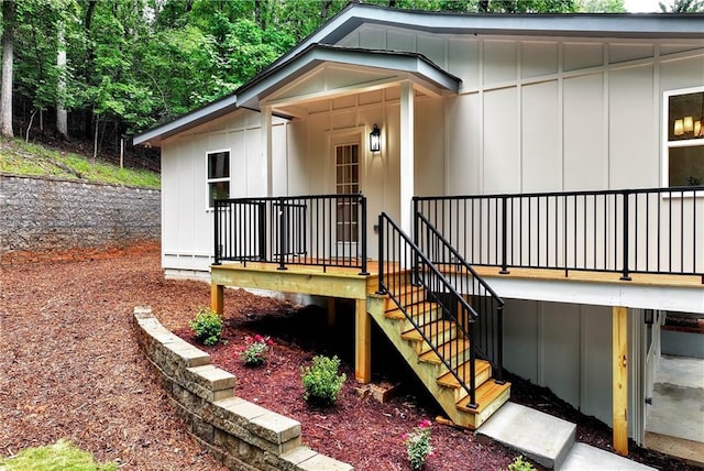 455 Sams Rd, Dawsonville, GA 30534 - entrance to property featuring board and batten siding