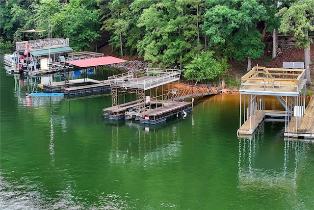 455 Sams Rd, Dawsonville, GA 30534 - dock area featuring a water view