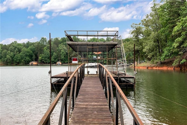 455 Sams Rd, Dawsonville, GA 30534 - dock area featuring a water view