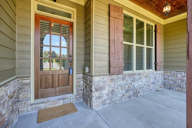 23 Durana Ct, Dallas, GA 30132 - entrance to property with covered porch and stone siding
