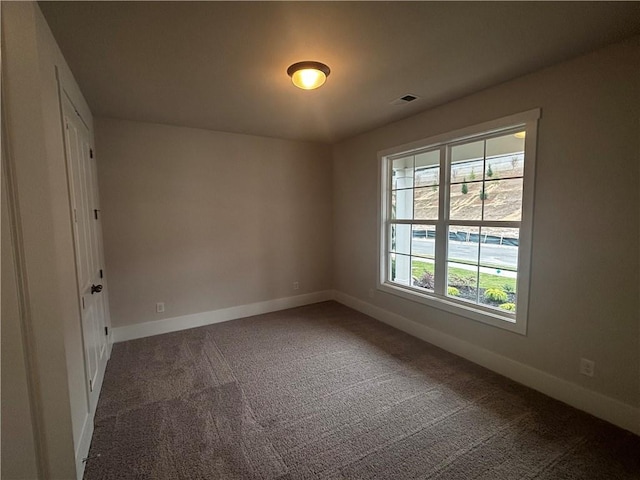 view of carpeted empty room