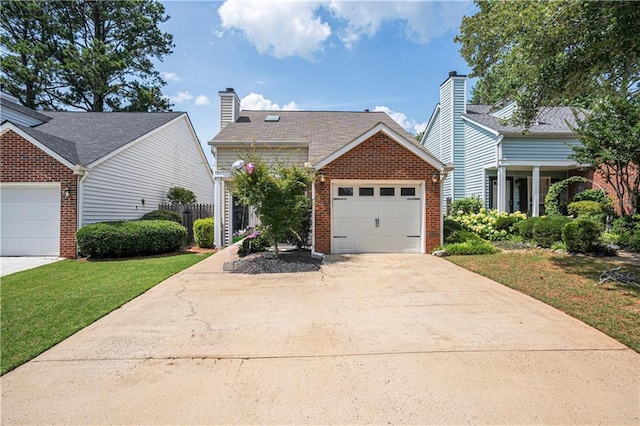 1822 Commonwealth Dr, Woodstock, GA 30188 - view of front of house featuring brick siding, concrete driveway, and a garage